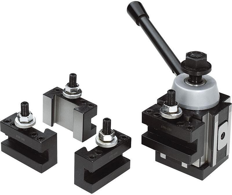 Schnellwechselrevolver mit 3 25-mm-Werkzeughaltern fur Drehmaschinen Fervi t0ac