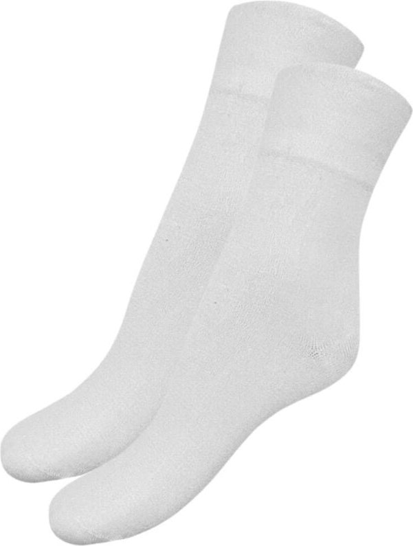 Socken aus bambus - wei - 2er pack - groe 37 40