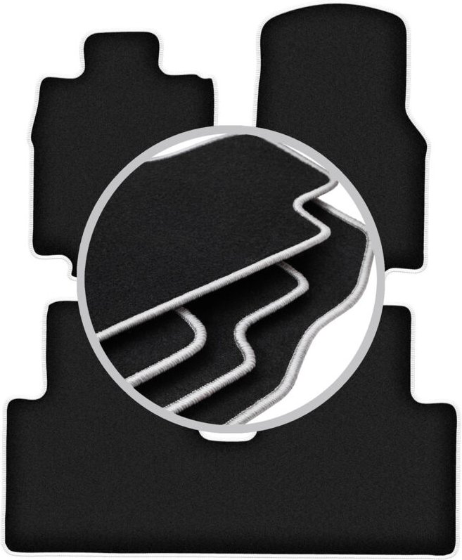 CARLUX-SILVER Autofußmatten für: Mercedes Vaneo W414 Minivan (2001-2005)