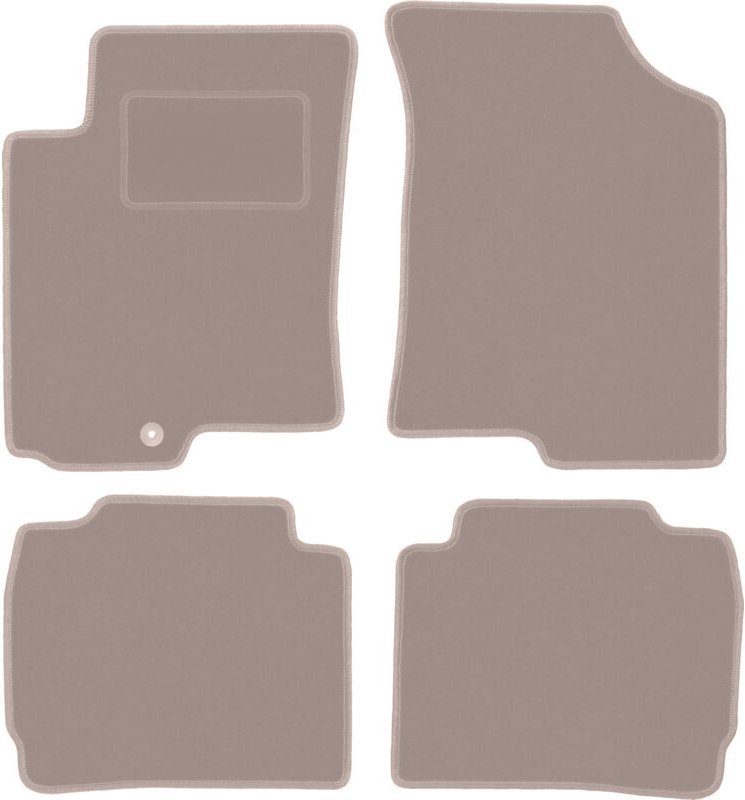 Beige Veloursmatten für: Kia Cerato Fließheck, Limousine (2004-2008)