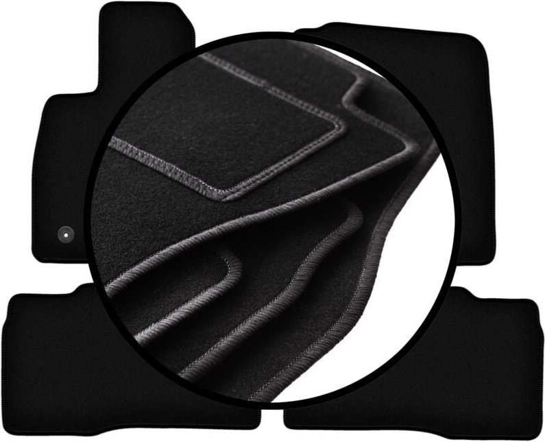 Komplettset Veloursmatten für: Ford Explorer MK6 SU625 SUV (2020-)