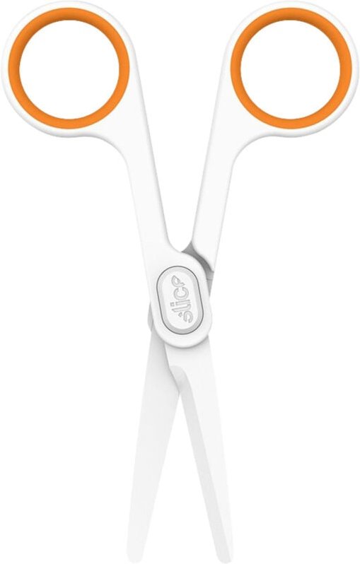 Thumbnail - 10544 Universalschere Linkshänder, Rechtshänder 141 mm Weiß, Orange - Slice
