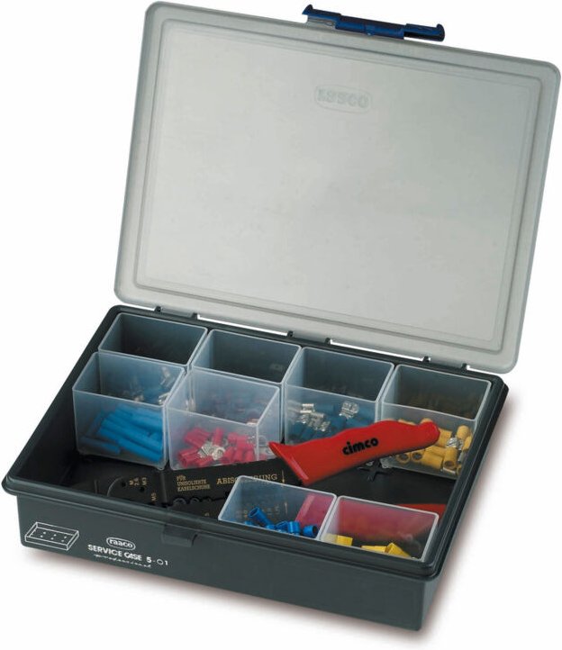 Cimco - 181530 Presszangen-Set 135teilig Isolierte Kabelschuhe 0.5 bis 6 mm²