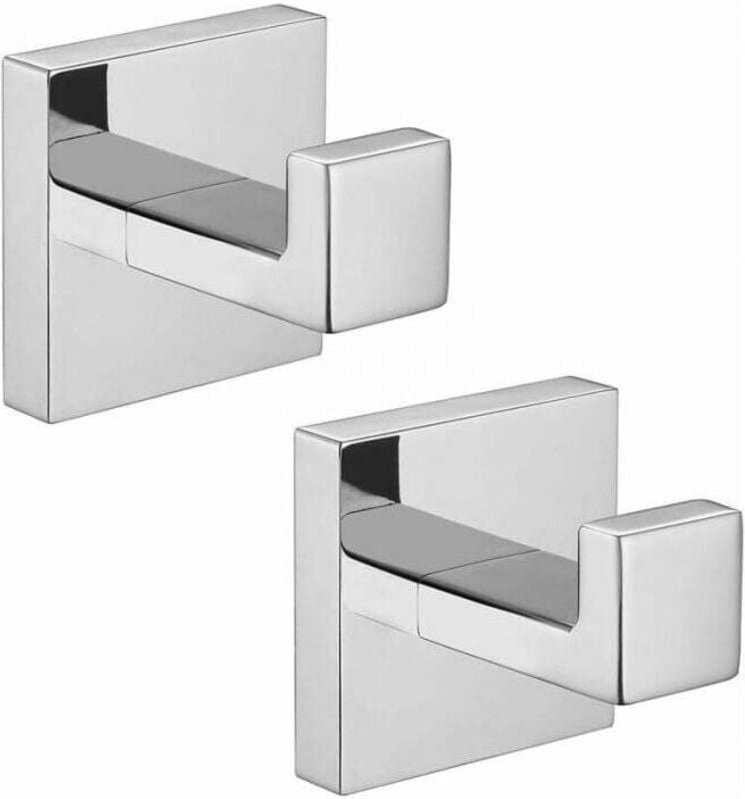 2 pezzi gancio da parete gancio per asciugamani gancio in acciaio inossidabile 304 argento gancio antiruggine gancio per...