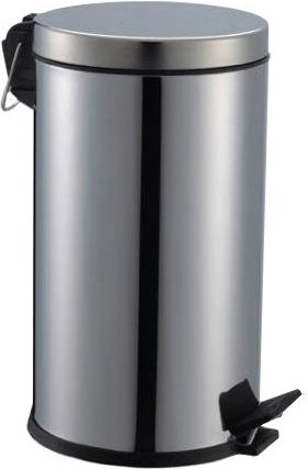 Aqua Blue Treteimer Mülleimer 5L Chrom