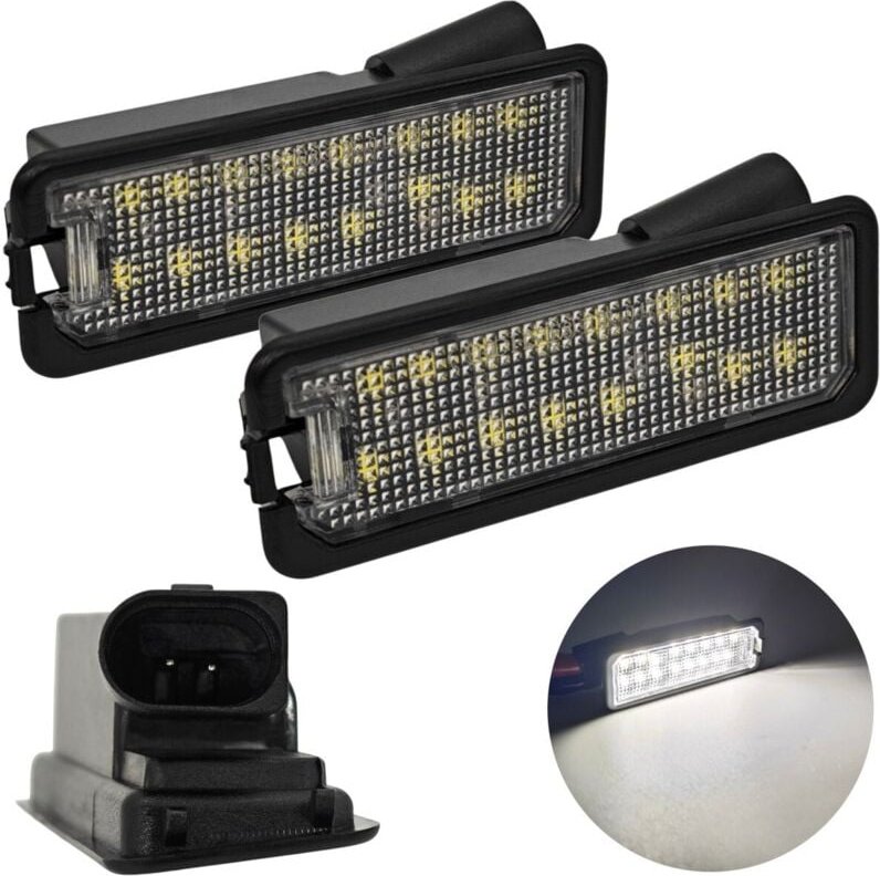 Stück LED Kennzeichenleuchten 2x450lm kompatibel mit: VW, Seat, Audi, Skoda, Porsche, Man, Bentley