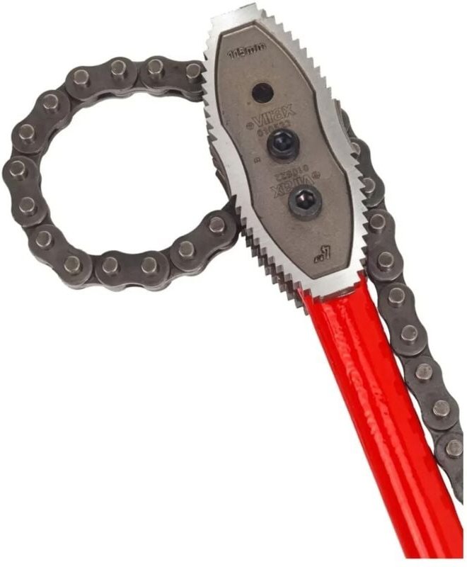 Virax - Rohrzwinge mit Kette 2.1/2' umkehrbare Backe 10621