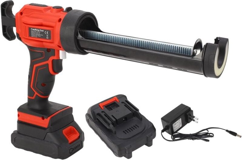 Ej.Life 300 ml kabellose elektrische Kartuschenpistole, 20 V, Kartuschenpistole, 4 einstellbare Geschwindigkeiten, Tropf...