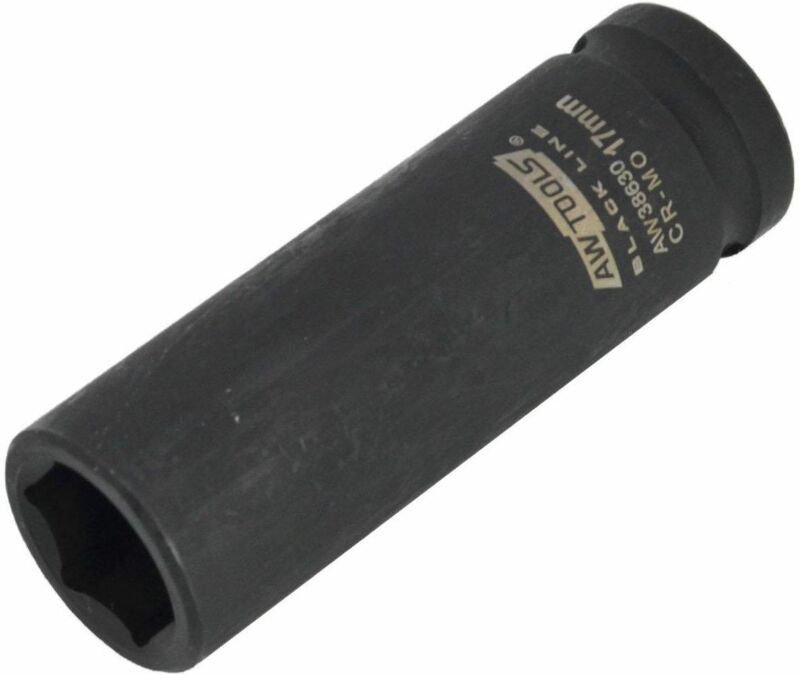 Awtools nasadka udarowa sześciokątna 1/2' długa 22mm black line