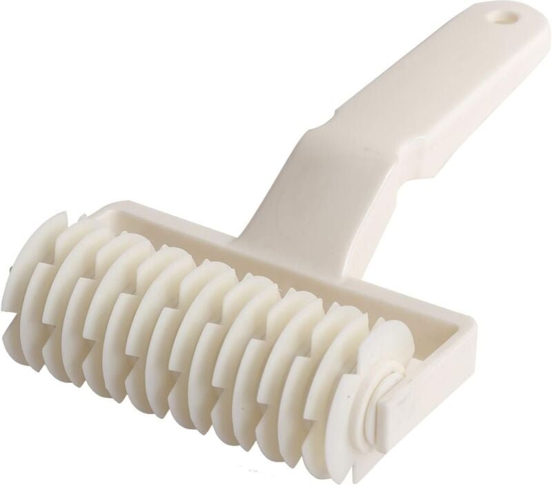 Memkey - Teigbäcker – runder quadratischer Ausstecher, Keks-Pizza-Werkzeug – rollende Keksausstecher, Gebäckrollenschnei...