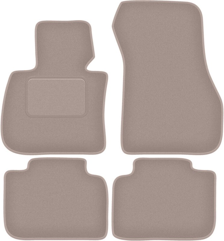 Beige Velours-Fußmatten für: BMW X1 F48 FL SUV (2015-)