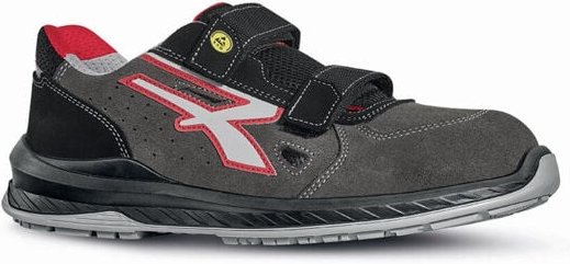 Sicherheitsschuhe niedrig OSLO ESD S1P SRC - Grau/Rot 46