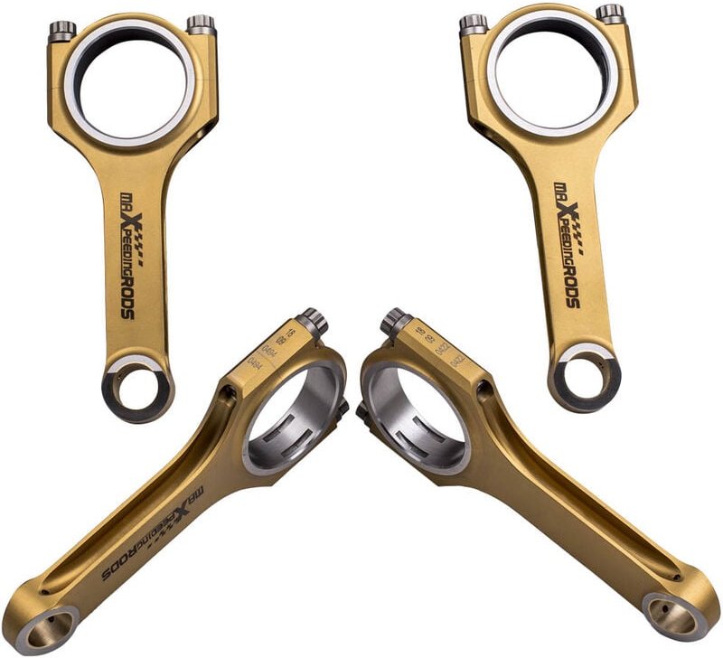 Rennpleuel Pleuelstange für Audi A3 8L1 1996-2003 Hatchback 1.8T 4340 TüV⭐⭐⭐⭐⭐Titanisierende H-Beam-Pleuelstangen + ARP-...