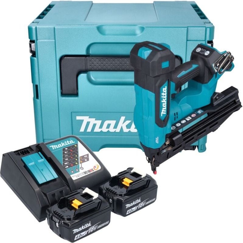 Dbn 610 rmj Akku Stauchkopfnagler 18 v 32 - 64 mm Brushless + 2x Akku 4,0 Ah + Ladegerät + Makpac - Makita