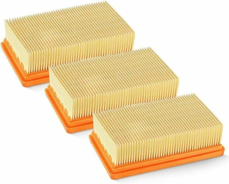 Staubsaugerzubehör 3PCS Ersatz-Flachfaltenfilter, Flachfilter, Filterstaubsauger, MV4 MV5 MV6 WD4 WD5 WD6, WD4P WD5P WD6...