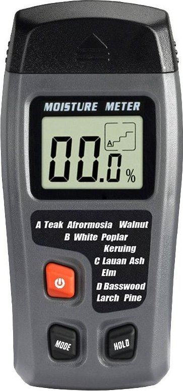 Tragbarer Holzfeuchtetester, LCD-Holzfeuchtedetektor, Feuchtigkeitstester zur Messung der Brennholzpapierfeuchtigkeit