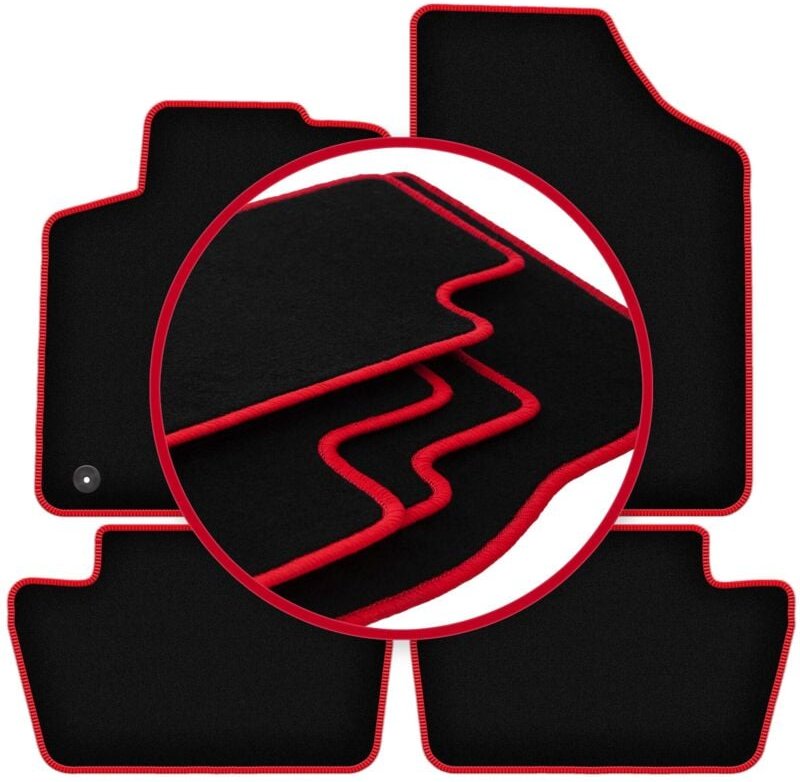 Thumbnail - CARLUX-RED Autofußmatten für: Citroen C4 I Coupé, Fließheck (2004-2010)