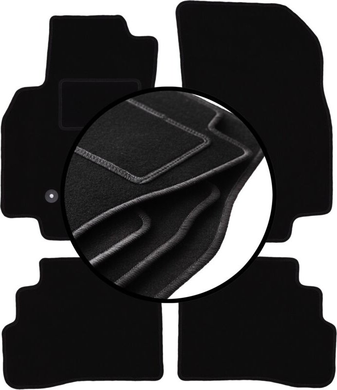 Komplettset Veloursmatten für: Opel Karl Schrägheck (2015-)