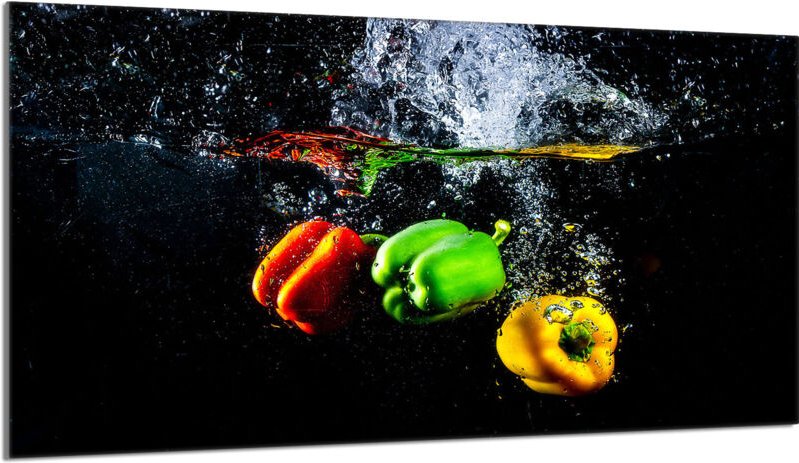 Glas-Herdplattenschutz 90x52 Paprika