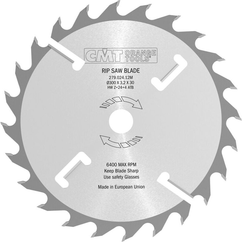 279.024.12U MEHRBLATT MIT HW-RIPPUNG 300x3.2/2.2x60+Ch Z24+4 ATB