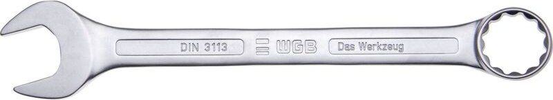 WGB - Ringmaulschlüssel 12mm gekröpft, Maulringschlüssel geprüft nach DIN3113A, Chrom-Vanadium Stahl