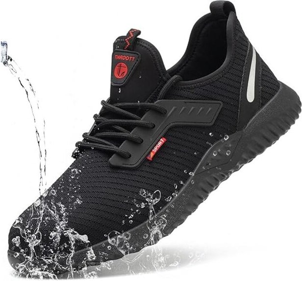 Sicherheitsschuhe für Herren, Arbeitsschuhe für Damen, Sicherheits-Sneaker, leicht, atmungsaktiv, Stahlkappe mit Schutz ...