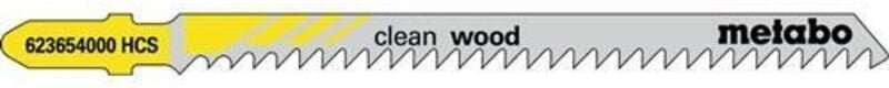 Thumbnail - Metabo - Stichsägeblätter clean wood Nutz-L.91mm ZAhnteilung3mm hcs Zähne geschliffen f.Hartholz/Weichholz/Spanpl./Tisch...