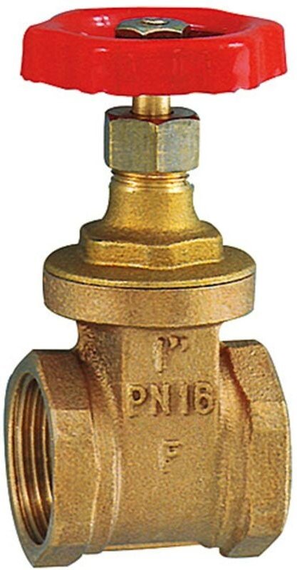 Muffen-Absperrschieber, ohne Spindelhub, Messing, g 1, dn 25 - Riegler