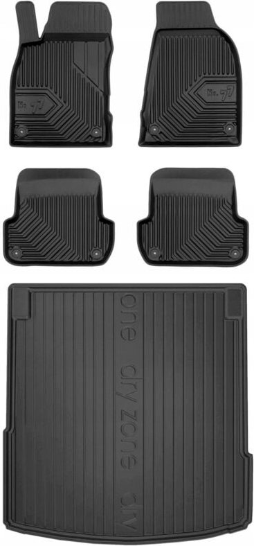 Thumbnail - SET 77 Gummimatten und Fußmatten AUDI A4 B7 LIMOUSINE 2004-2008