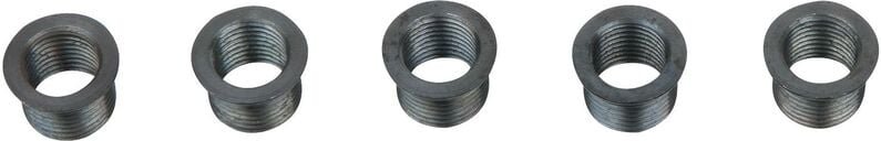 Gewindebuchse m.Bund L=9mm,IG=M18x1,5/AG=M20x1,5, 5er Pack