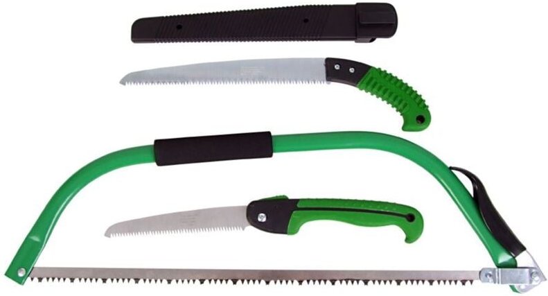 Buri - Gartensäge 3er-Set Astsäge Baumsäge Bügelsäge Klappsäge Holzsäge Handsäge