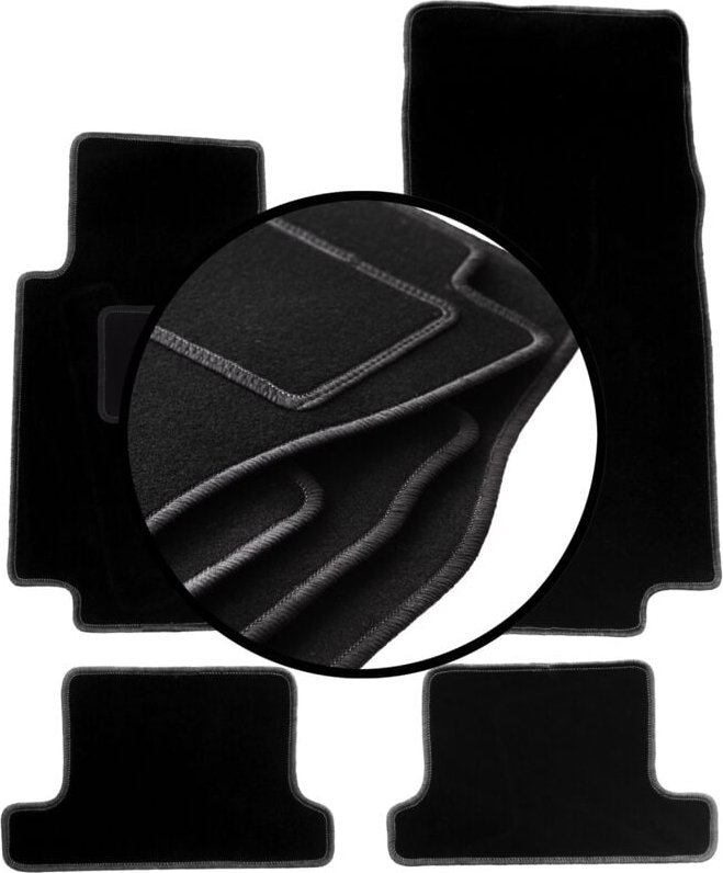 Komplettset Veloursmatten für: BMW 8 E31 Coupé (1988-1999)