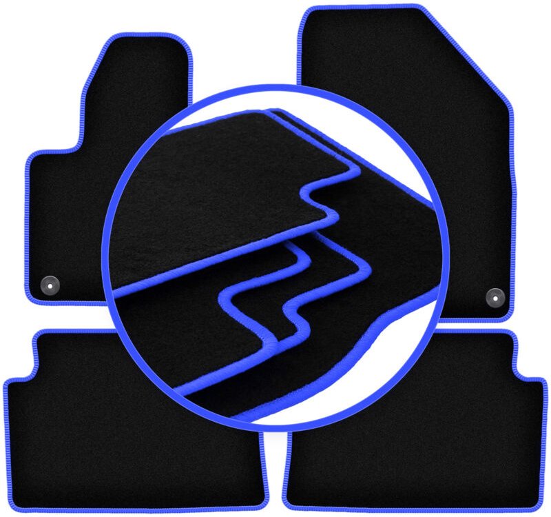 CARLUX-BLUE Autofußmatten für: Citroen C5 II X7 Liftback, Limousine, Kombi, Tourer (2008-2017)