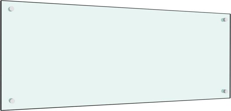 Küchenrückwand Weiß 100x40 cm Hartglas Vidaxl