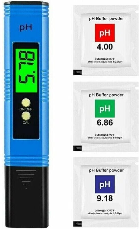Thumbnail - LaBlanc – Digitales PH-Messgerät, pH-Tester, hohe Genauigkeit 0,01 ph, Messbereich 0–14 ph, Wasser-PH-Tester, ideal für ...