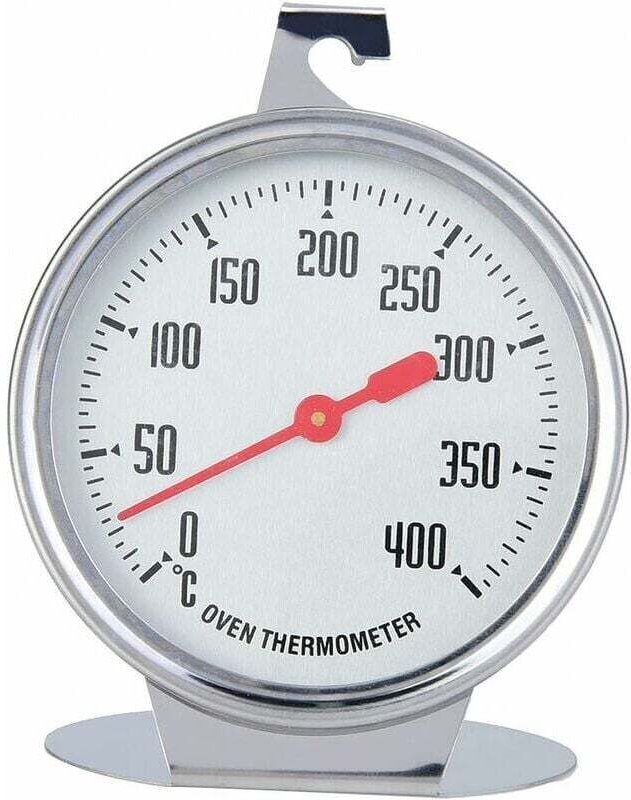 Ofen-Kochthermometer, Temperaturanzeige, sofort ablesbares Thermometer, Edelstahlsonde mit Haken zum Backen oder Grillen...