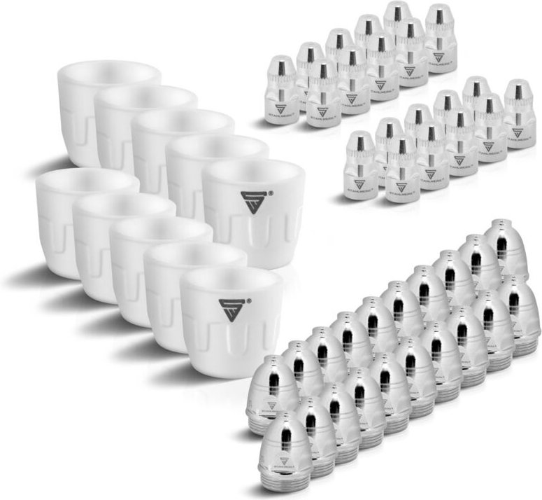 STAHLWERK Verschleißteile Set 50 Teile für Plasmaschneidbrenner P 80