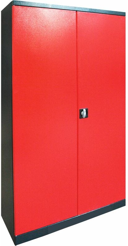 Dema - Werkzeugschrank Vollmetall anthrazit/rot B110xH192xT38 Schrank Werkstattschrank