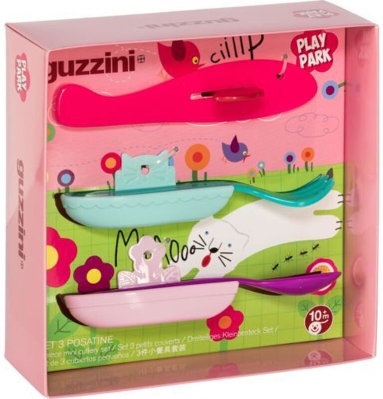Guzzini - playpark Dreiteiliges Kleinbesteck Set Assorted colors