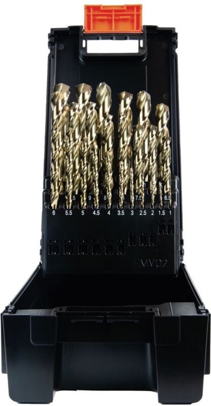 Projahn Kunststoff Kassette DIN 338 Typ Co8% N-HD 25-tlg. 1 - 13 mm