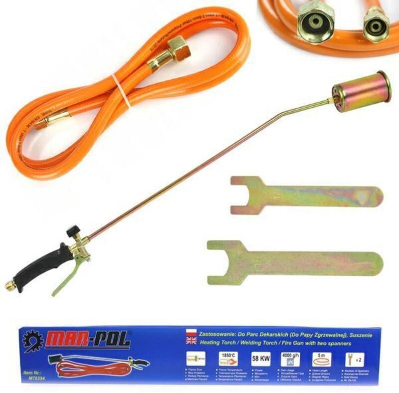 '58 kW professioneller Gasschreiber Schreiber Schreiber Schreiber de Deckenherbizid 52074 + Adapter: Außengewinde: 21,8 ...