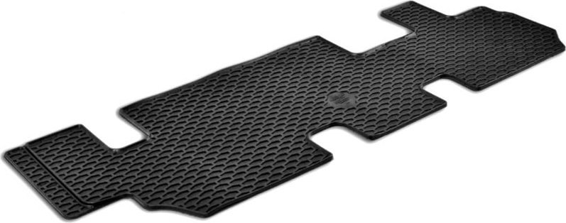 Walser - Gummimatten DirtGuard für vw T5 Bus Facelift 2009-08/2015, vw T6 Bus 04/2015-Heute, 3. Reihe