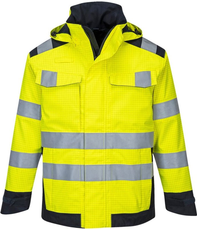 Modaflame Regenjacke mit elektrischem Bogen Gelb/Navy XL