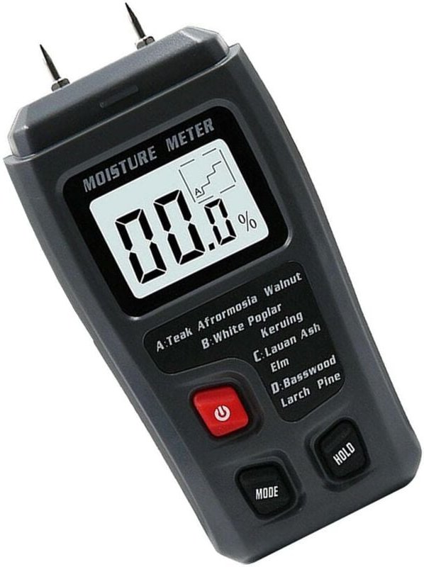 Sollbry - Holzfeuchtemessgerät, tragbarer LCD-Feuchtigkeitstester, digitaler Feuchtigkeitstester, genauer Detektor für P...