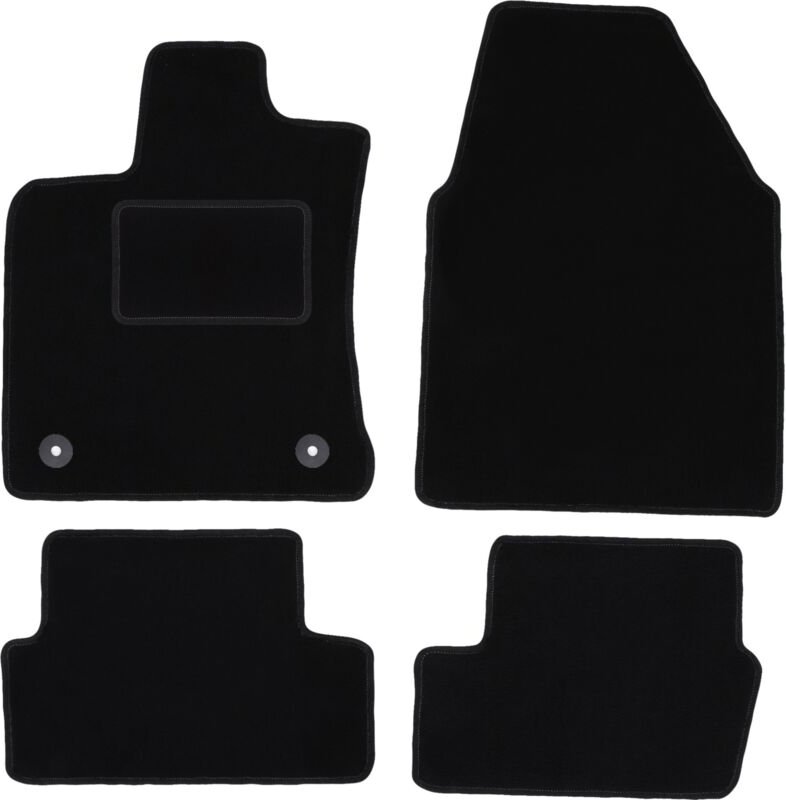 Schwarze Veloursmatten für: Nissan Qashqai J10 I Crossover (2006-2013)