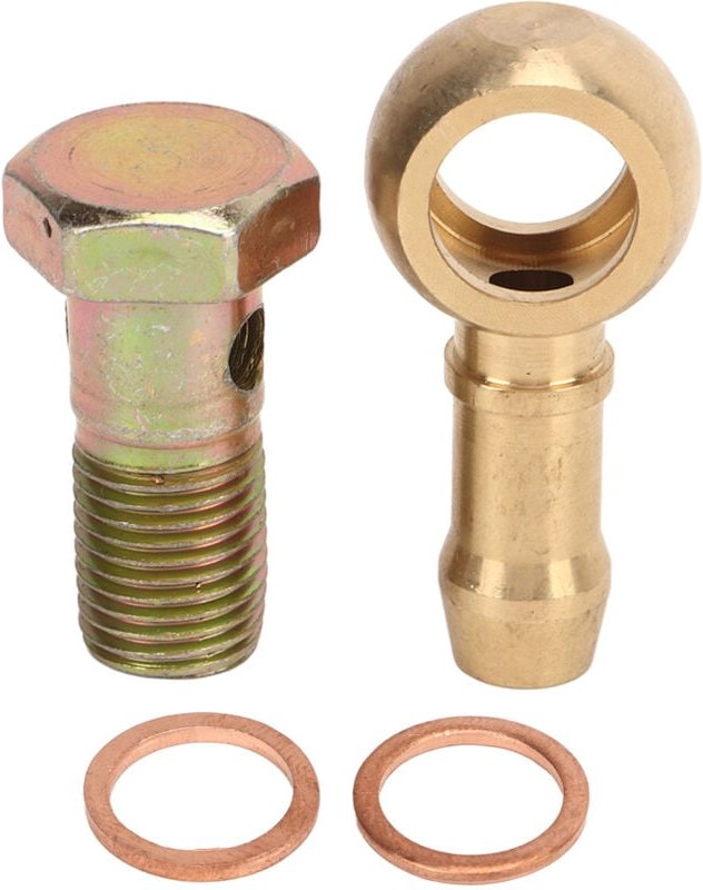 Eosnow M12 x 1,5 mm Hohlschrauben-Montagesatz mit 2 Unterlegscheiben, Aluminiumlegierung, Banjo-Bremsmontage-Adapter für...