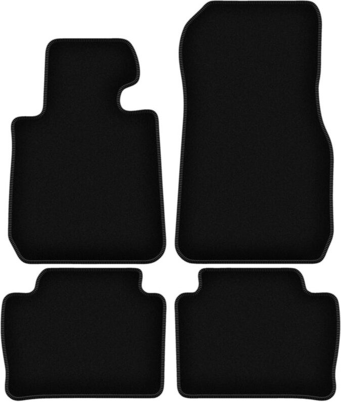 BASIC schwarze Veloursmatten für: BMW 3 F31 Kombi, Touring (2011-2018)