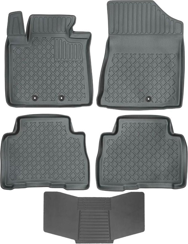 Fußmatten ARISTAR 602934 + ABDECKUNG 251992 - Kia Sorento II 2012-2015 STOP. MONTAGE AV vorne