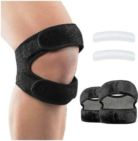 2er-Pack Patellasehnen-Stützgurte, Linderung von Knieschmerzen und Patellasehnengurt für Männer und Frauen