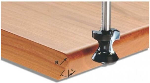 Abrund-/Fasefräser hw Schaft 8 mm hw S8 D24/R6/30° Nr.:491135 - Festool